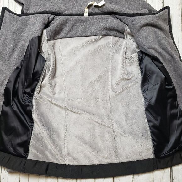 Lululemon Grey Fleece Moto Jacket Size 4 - Picture 4 of 13